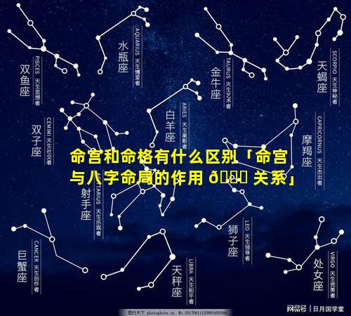 命宫和命格有什么区别「命宫与八字命局的作用 🐎 关系」
